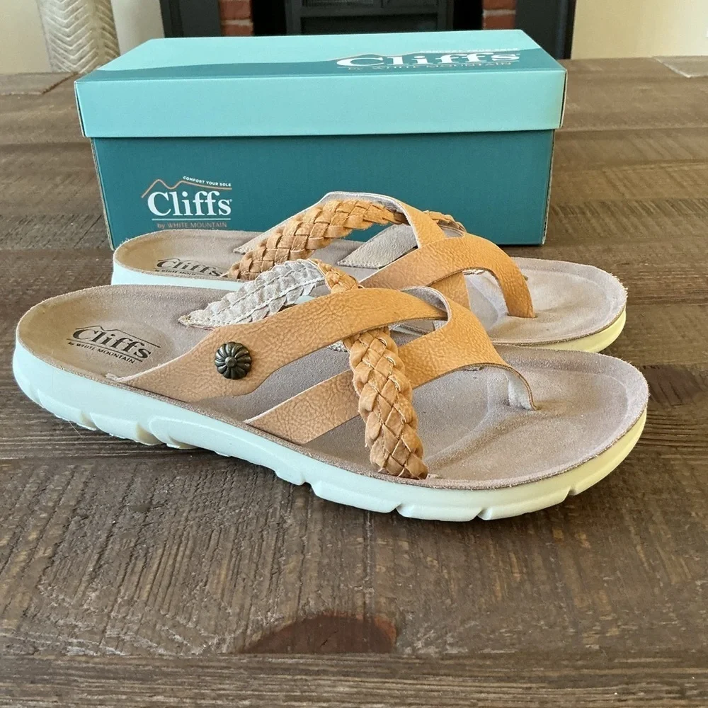 Cliffs by White Mountain Women's Bongo Slide Sandal Sz 9.5 - Picture 4 of 6